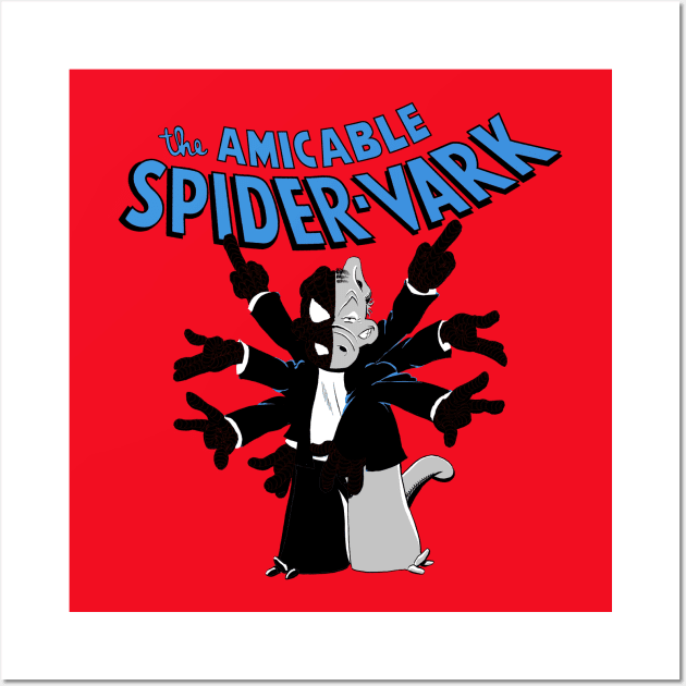 SIM-biote Spider-Vark Wall Art by Matt Dow's AMOC TeePublic Shop